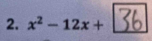 x² − 12x + Be