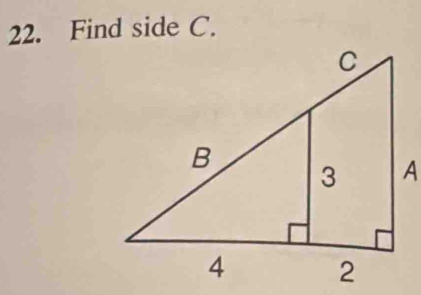 Find side C.