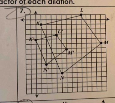 actor of each dilation.