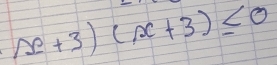 (x+3)(x+3)≤ 0