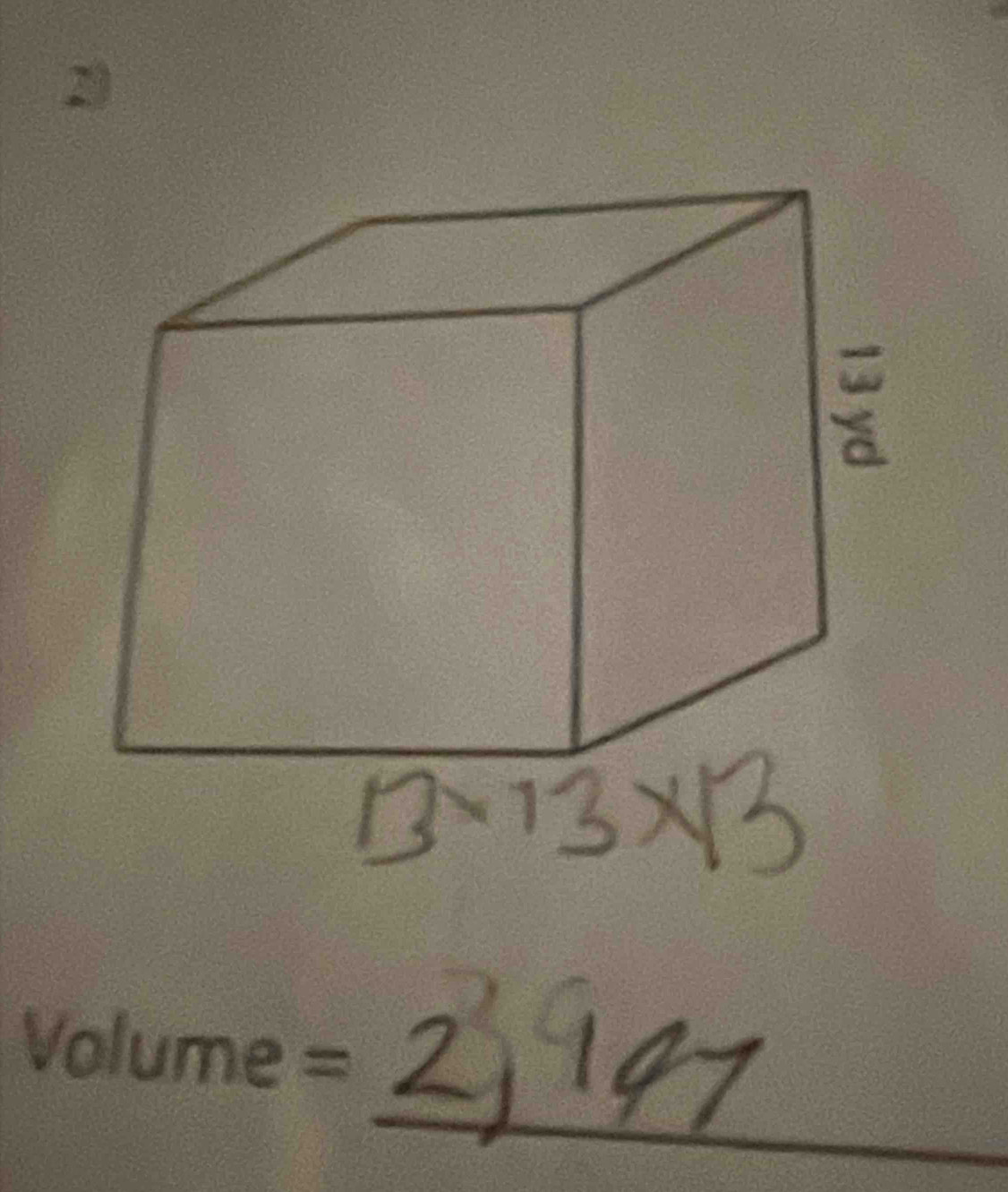 Volume =