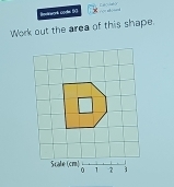 Bedrk codn 6C 
Work out the area of this shape.