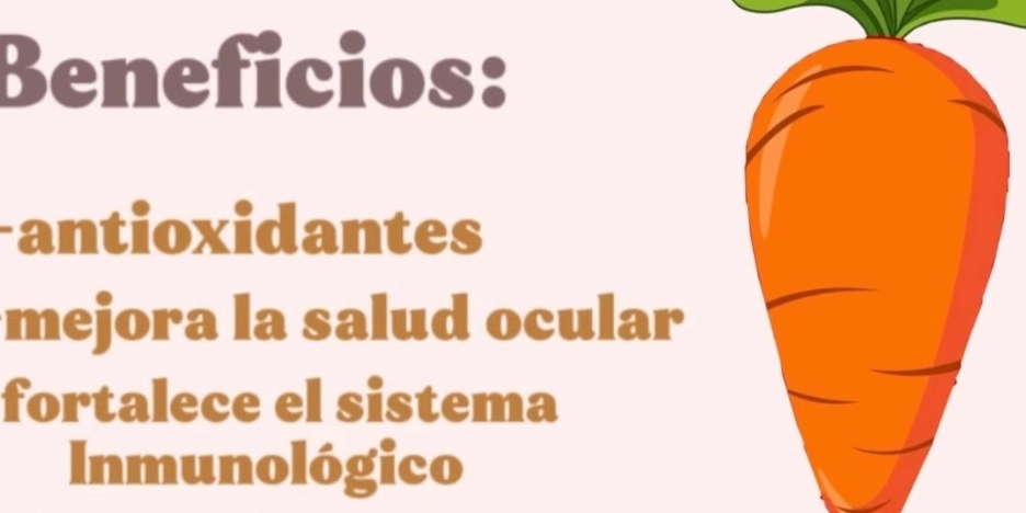 Beneficios: 
antioxidantes 
mejora la salud ocular 
fortalece el sistema 
Inmunológico