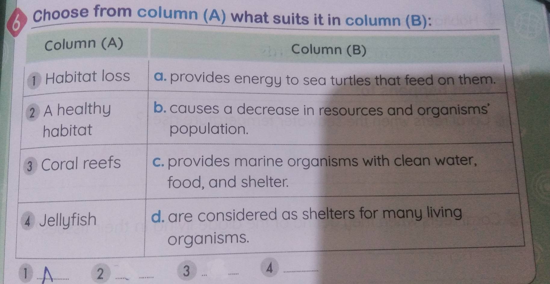 Choose from column (A) wh 
_1 
_2 
_ 
_3 
_