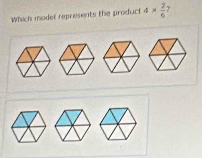 Which model represents the product 4*  2/6 