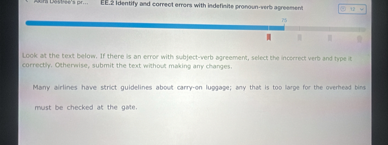 แก้ไขแล้ว:Akira Destree's pr... EE.2 Identify and correct errors with ...