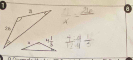  21/x =frac 26
B
 4/12 / 4 1/5 