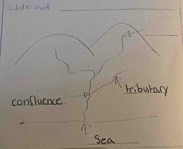 iicerserd_ 
A 
_ 
A 
triburary 
confluence 
4 
Sea