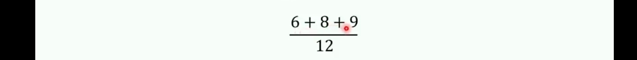  (6+8+9)/12 