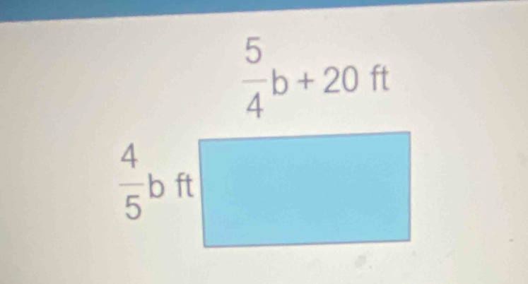  5/4 b+20ft
 4/5  b ft