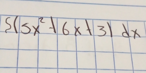 5(5x^2+6x+3)dx