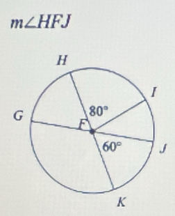 m∠ HFJ