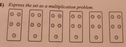 Express the set as a multiplication problem.