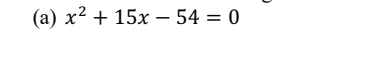 x^2+15x-54=0