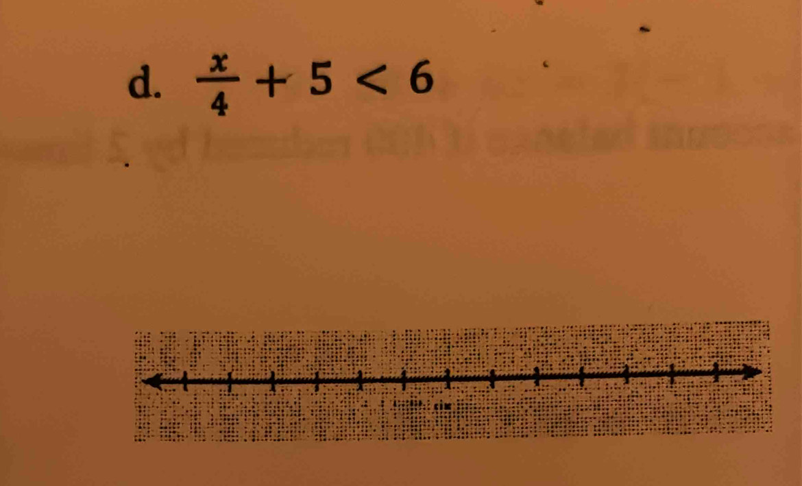  x/4 +5<6</tex>