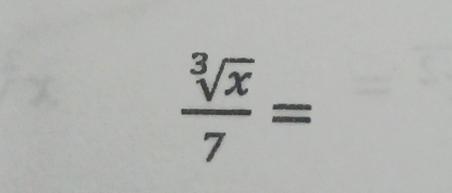  sqrt[3](x)/7 =