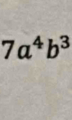 7a^4b^3