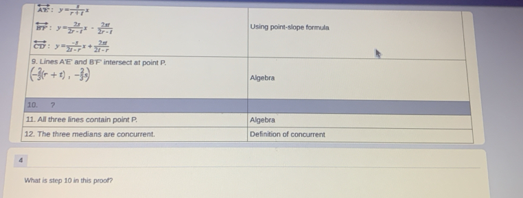 What is step 10 in this proof?