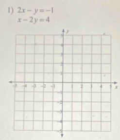 2x-y=-1
x-2y=4
x
v