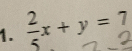 =x + y = 7