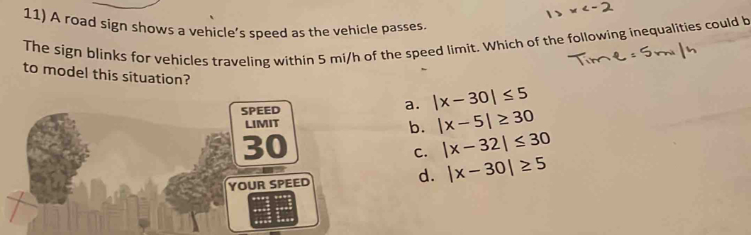 A road sign shows a vehicle’s speed as the vehicle passes. The sign ...