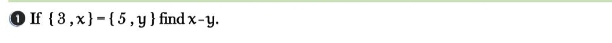 If  3,x = 5,y find x-y.