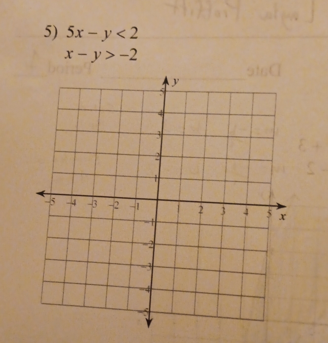 5x-y<2</tex>
x-y>-2