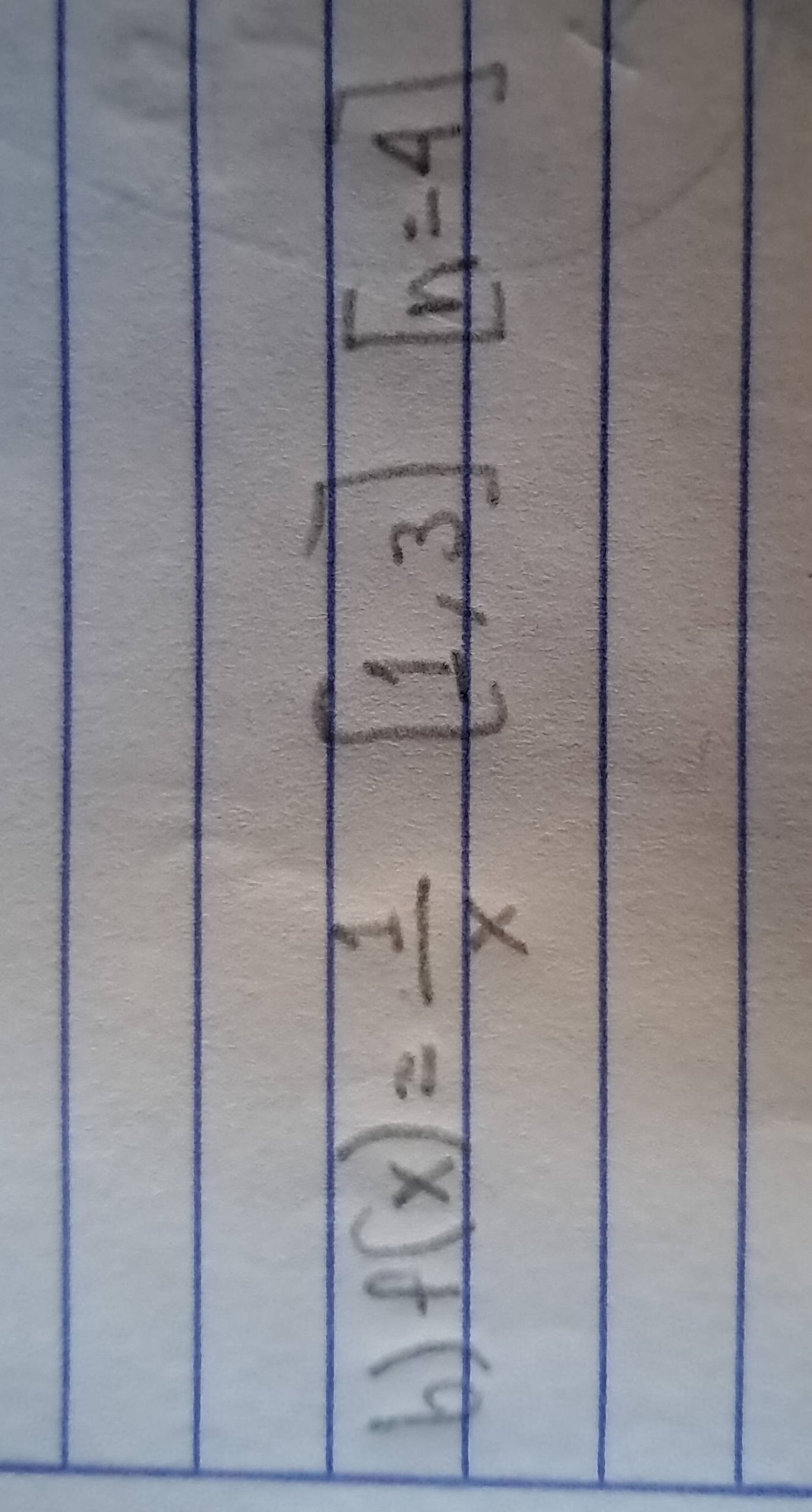 f(x)= 1/x [1,3][n=4]