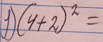 11 (4+2)^2=