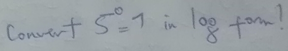 conver+5°=7 in log t^(an)