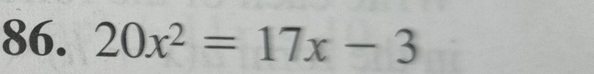 20x^2=17x-3