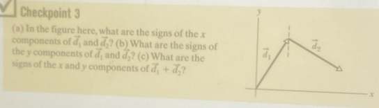 Solved: Checkpoint 3 (a) In the figure here, what are the signs of the ...