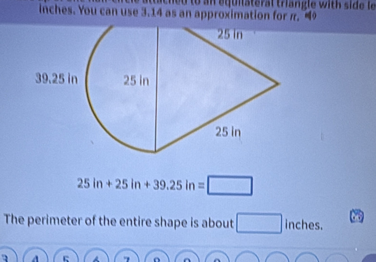 Solved: attathed to an equilateral triangle with side le inches. You ...