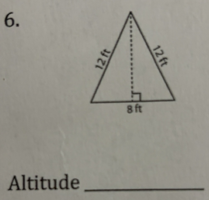 Solved: Altitude_ [Math]