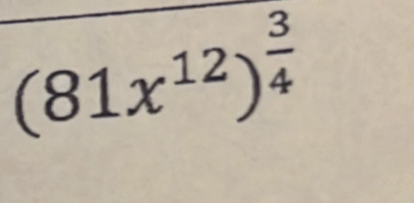 (81x^(12))^ 3/4 