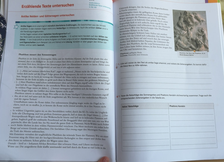 Gelöst:Erzählende Texte untersuchen Erräblendie Texta usten 110-114 ...
