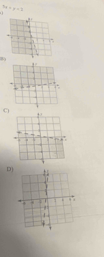 5x+y<2</tex> 
)
B
C)
D)