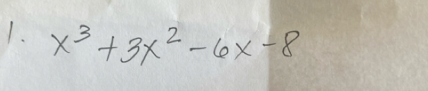 x^3+3x^2-6x-8