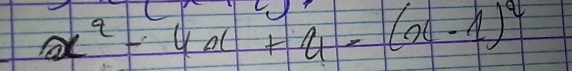 x^2-4x+4=(x-1)^2