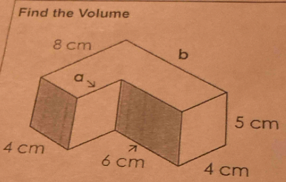 Find the Volume
4 cm