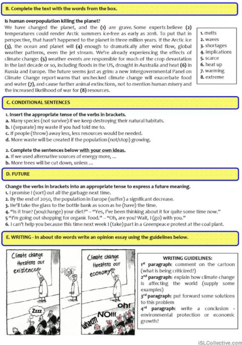 Solved: Complete the text with the words from the box. Is human ...