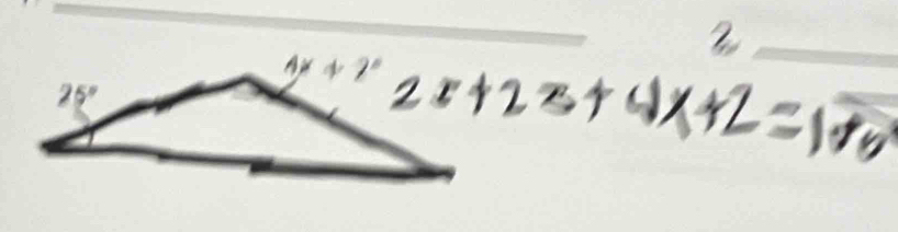 2x+2x+4x+2=100