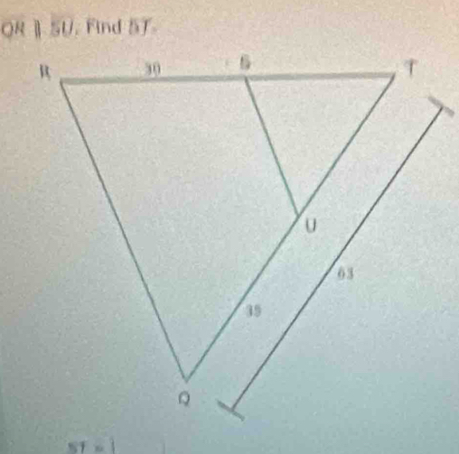 ORparallel EU. Find 5T
ST=1