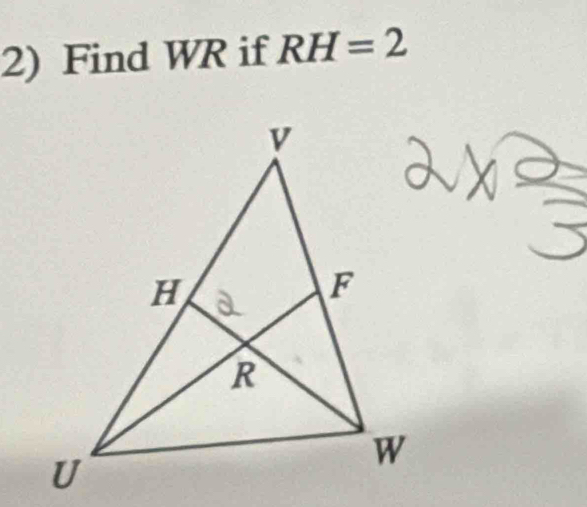 Find WR if RH=2