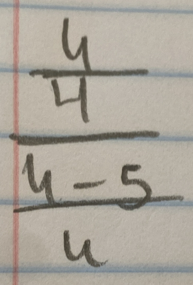 frac  4/4  (4-5)/4 