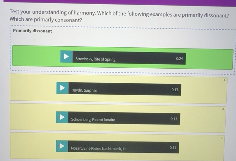 Solved: Test your understanding of harmony. Which of the following ...