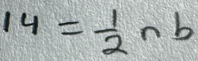 14= 1/2 nb