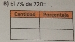 El 7% de 720=