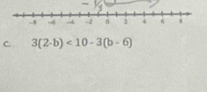 3(2-b)<10-3(b-6)