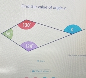 Find the value of angle c.
Not drawn eccurated
Zasm
■# Watch video